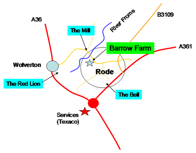 How to find Barrow Farm, Rode